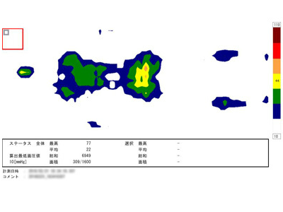 オーダーメイド枕とマットレスの第三測定機